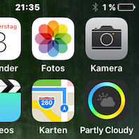 1 % Akku