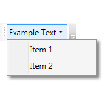 WPF ToolBar Dropdown
